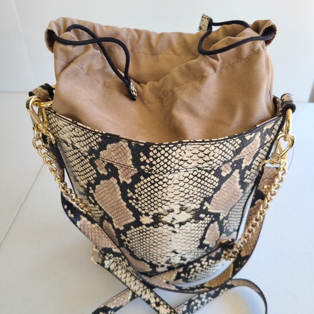 INC Snake bucket bag